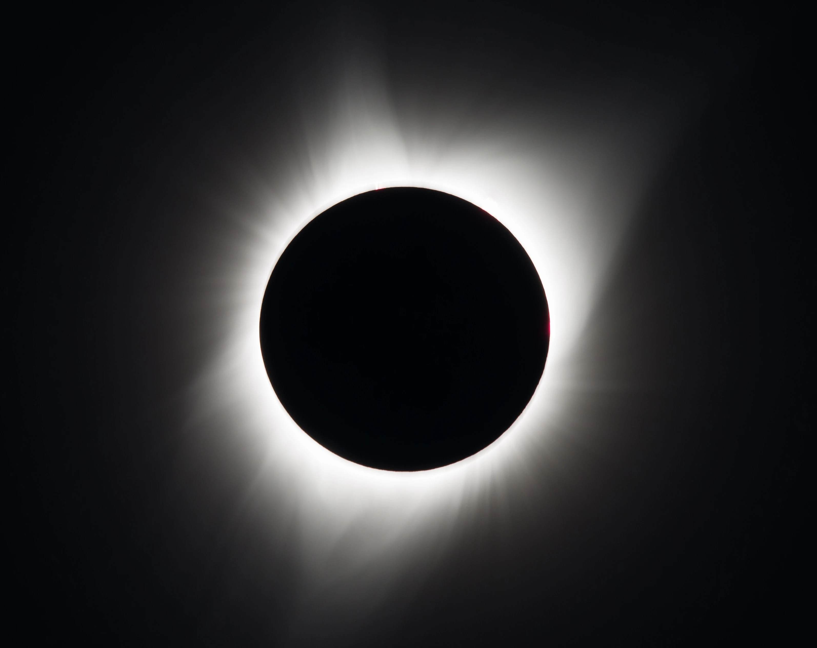 Total solar eclipse image for visual knowledge answering